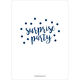 Navy Surprise Party Confetti Dot Invitations Image 2 of 6
